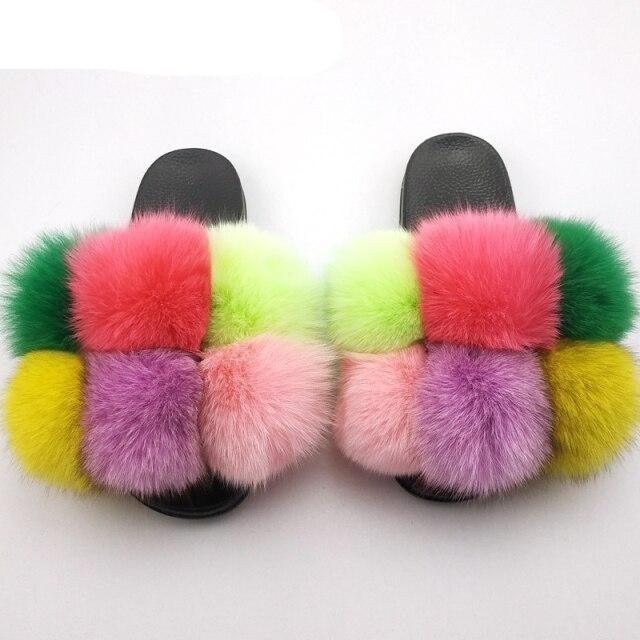 Faux Fur Slide Slippers
