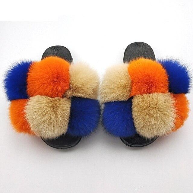 Faux Fur Slide Slippers