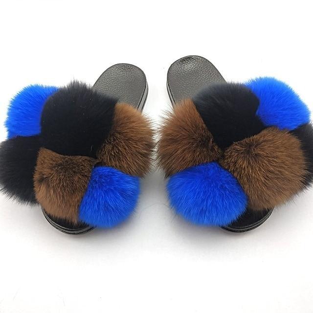 Faux Fur Slide Slippers