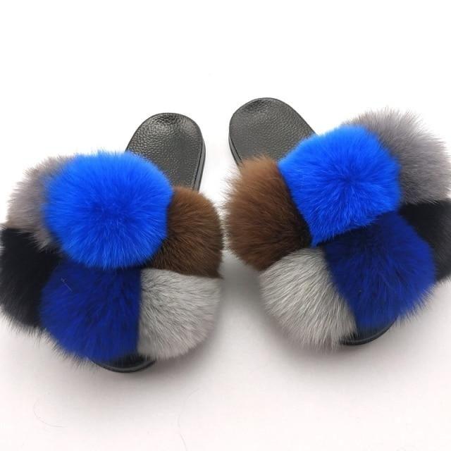 Faux Fur Slide Slippers