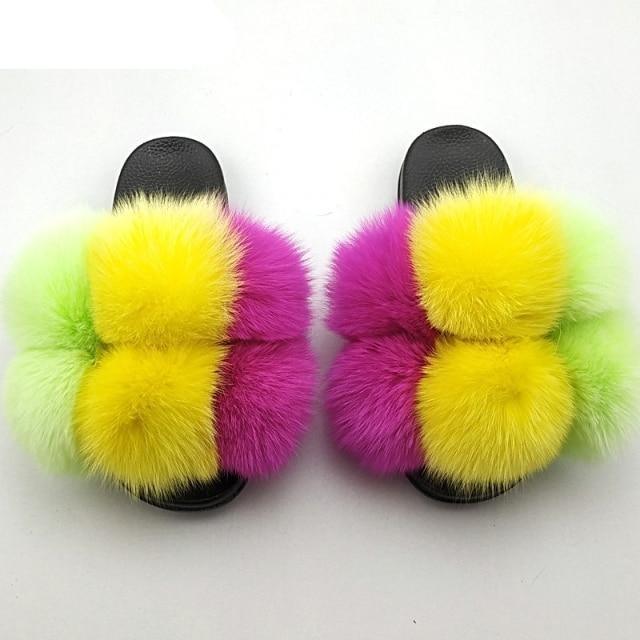 Faux Fur Slide Slippers