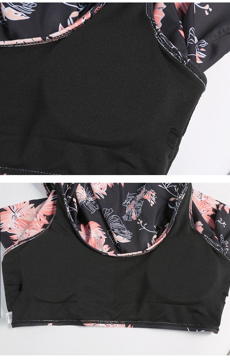 Ruffle Flounce High Waist Bikini — Plus Size