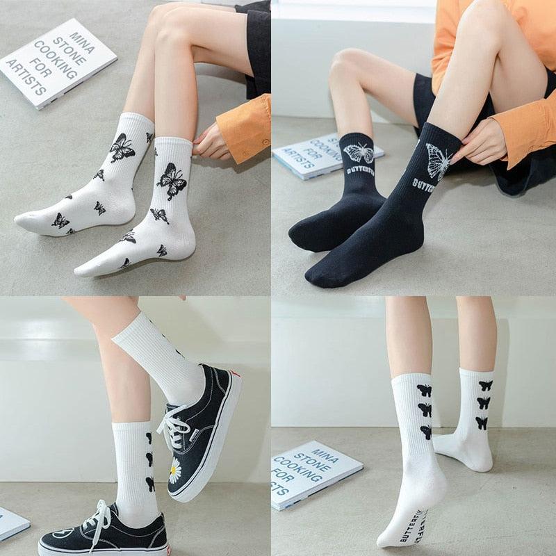 Harajuku Street Graphic Crew Socks
