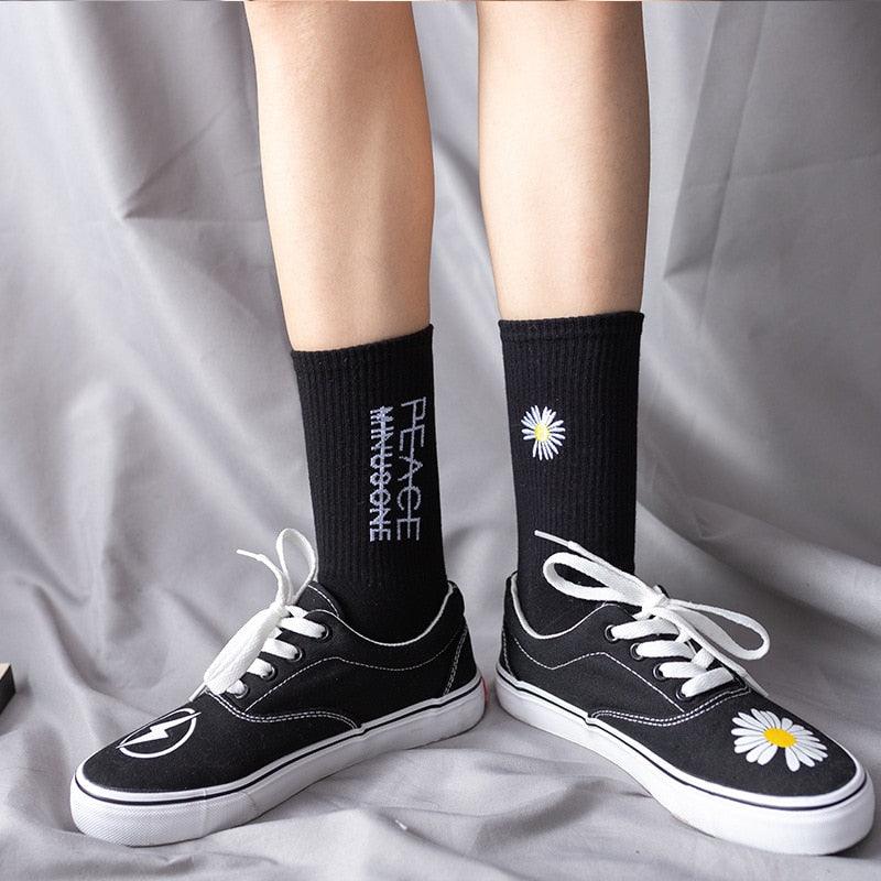 Harajuku Street Graphic Crew Socks