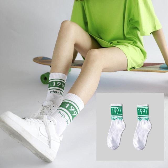 Harajuku Street Graphic Crew Socks