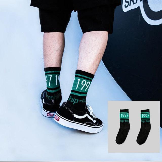 Harajuku Street Graphic Crew Socks