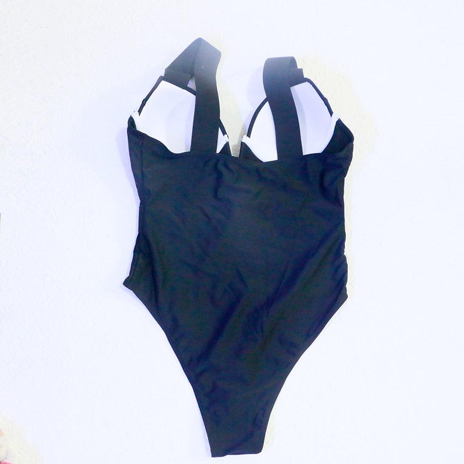Neon Colorblock Cage Strap Bikini Set