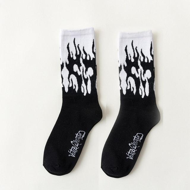 Y2K Graphic Crew Socks