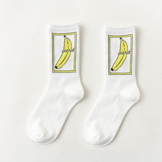 Y2K Graphic Crew Socks