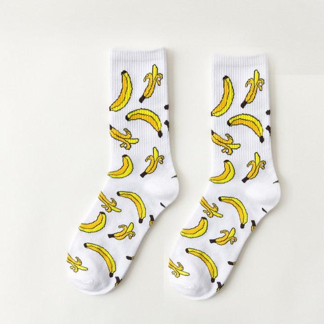 Y2K Graphic Crew Socks