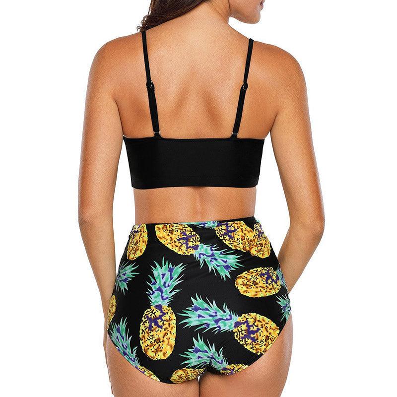 Vintage Polka Dot Push-Up High Waist Bikini