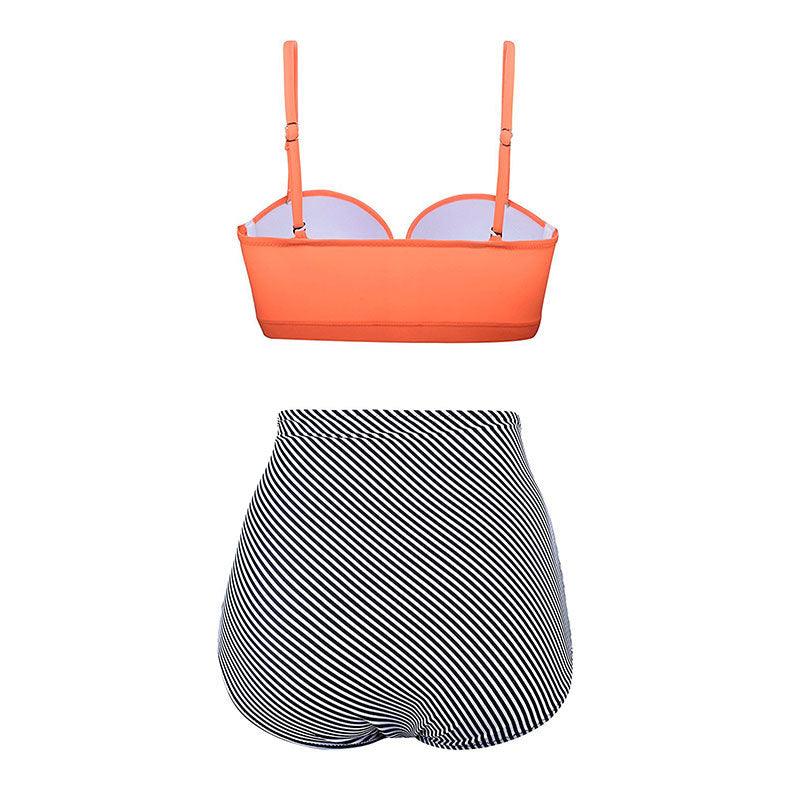 Vintage Polka Dot Push-Up High Waist Bikini
